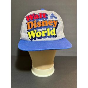 Disney Parks Walt Disney World Snapback Hat Gray Blue Red ’71 Adjustable Adult